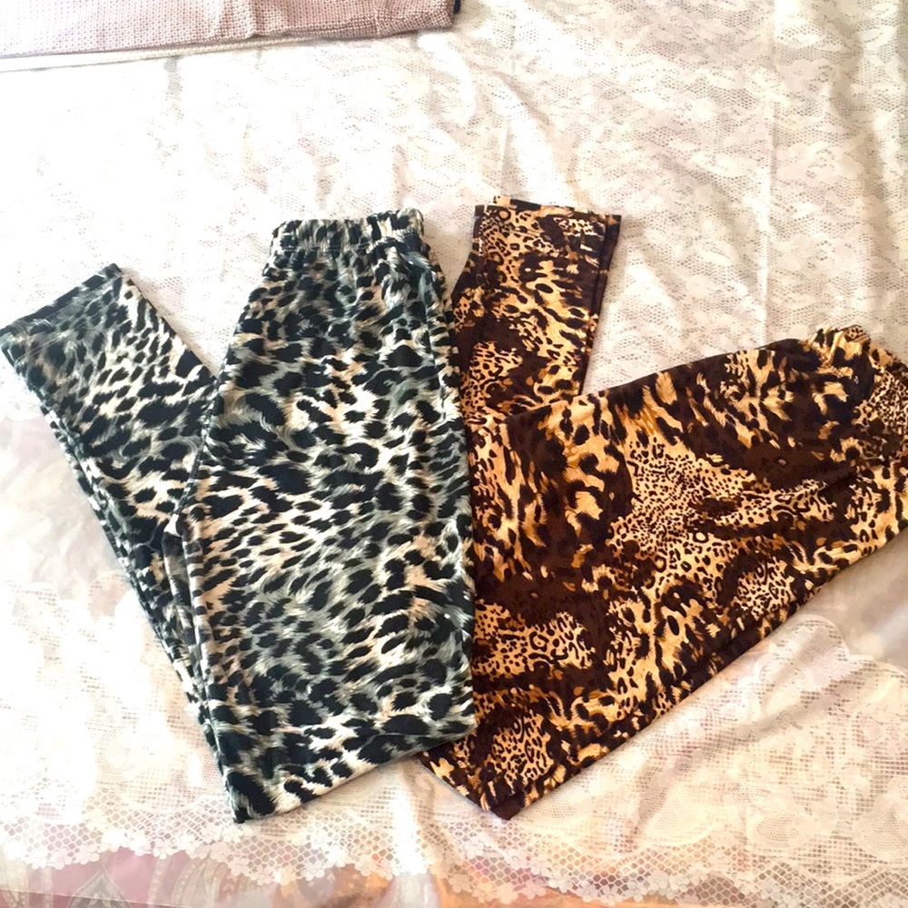 2 pieces - printed leggings